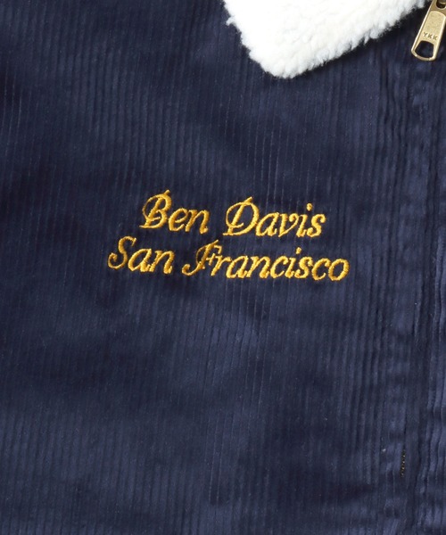 BEN DAVIS(ベンデイビス)の「BEN DAVIS/ベンデイビス REMOVAL BOA COLLAR CORD JACKET/オーバーサイズ コーデュロイ 襟ボア ワッペン刺繍 ワークジャケット/中綿ジャケット/レディース メンズ(ブルゾン・メンズ・カーキ/ブラウン/ネイビー・M/L/XL)」の22枚目の写真