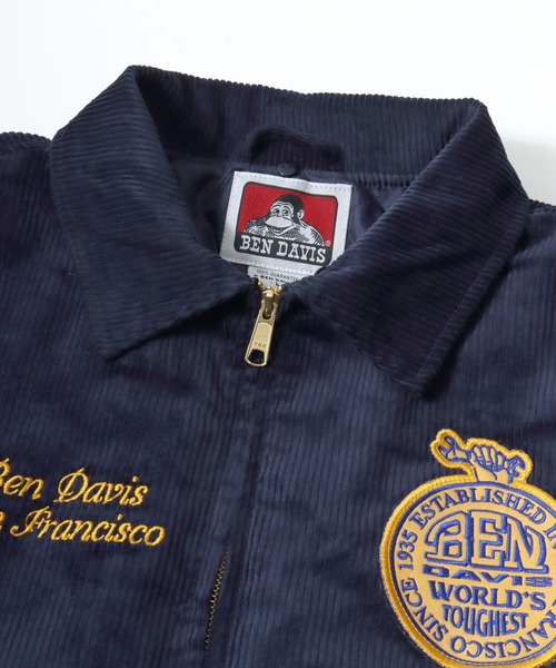 BEN DAVIS(ベンデイビス)の「BEN DAVIS/ベンデイビス REMOVAL BOA COLLAR CORD JACKET/オーバーサイズ コーデュロイ 襟ボア ワッペン刺繍 ワークジャケット/中綿ジャケット/レディース メンズ(ブルゾン・メンズ・カーキ/ブラウン/ネイビー・M/L/XL)」の18枚目の写真