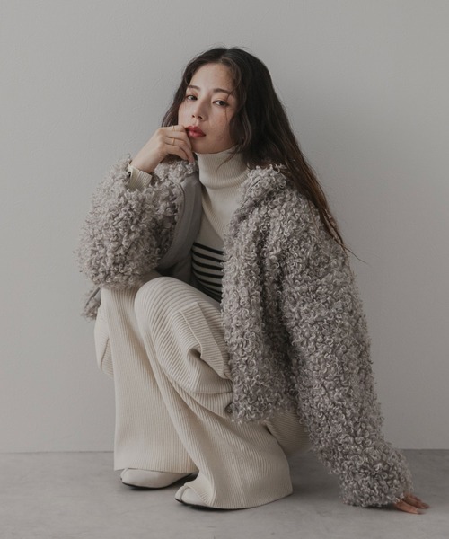 プードルファーショートコート（その他アウター）｜rectangle