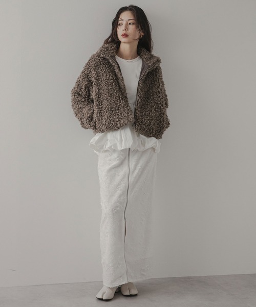 プードルファーショートコート（その他アウター）｜rectangle