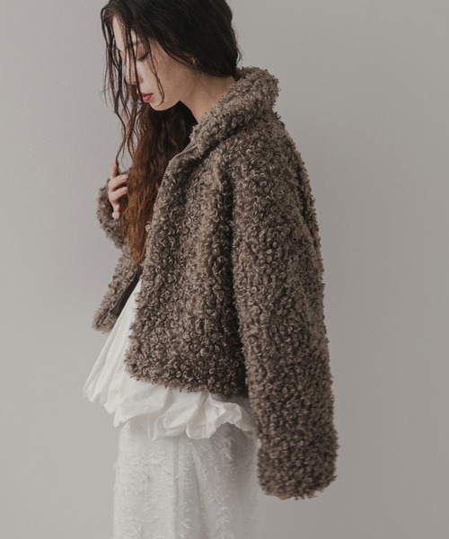 プードルファーショートコート（その他アウター）｜rectangle