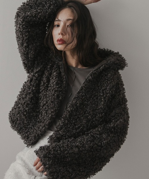 プードルファーショートコート（その他アウター）｜rectangle