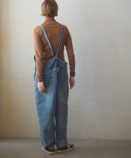 JOURNAL STANDARD LUXE(ジャーナルスタンダード ラックス)の「11OZデニムミドルバックオーバーオール(サロペット/オーバーオール・レディース・ネイビー・FREE)」の2枚目の写真