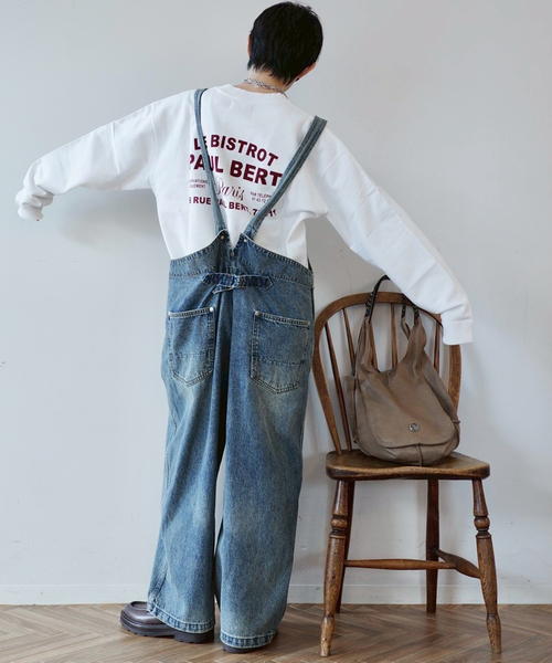 JOURNAL STANDARD LUXE(ジャーナルスタンダード ラックス)の「11OZデニムミドルバックオーバーオール(サロペット/オーバーオール・レディース・ネイビー・FREE)」の6枚目の写真