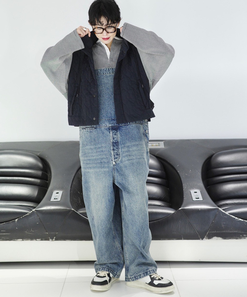 JOURNAL STANDARD LUXE(ジャーナルスタンダード ラックス)の「11OZデニムミドルバックオーバーオール(サロペット/オーバーオール・レディース・ネイビー・FREE)」の7枚目の写真