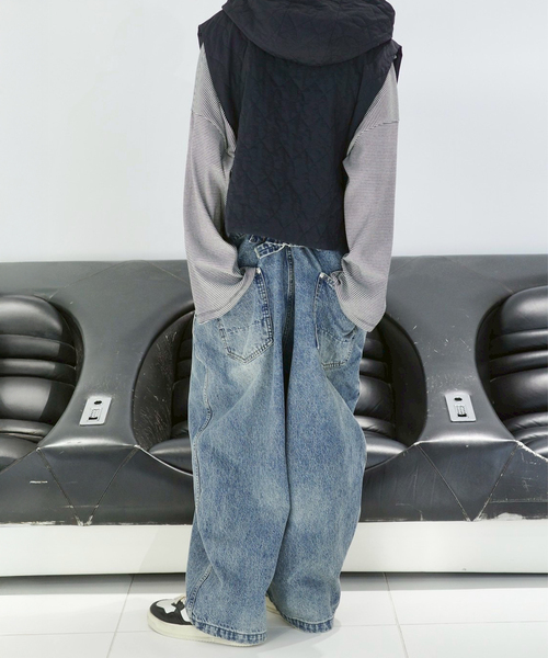 JOURNAL STANDARD LUXE(ジャーナルスタンダード ラックス)の「11OZデニムミドルバックオーバーオール(サロペット/オーバーオール・レディース・ネイビー・FREE)」の8枚目の写真