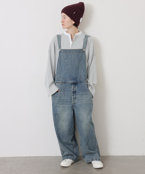 11OZデニムミドルバックオーバーオール（サロペット/オーバーオール