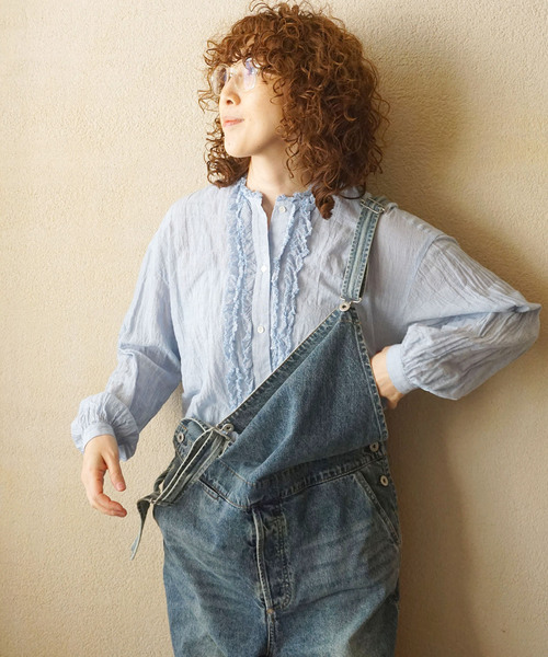 JOURNAL STANDARD LUXE(ジャーナルスタンダード ラックス)の「11OZデニムミドルバックオーバーオール(サロペット/オーバーオール・レディース・ネイビー・FREE)」の15枚目の写真