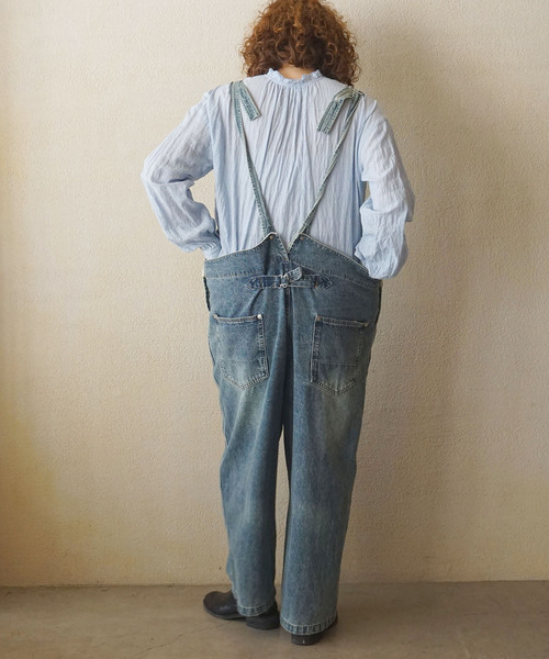 JOURNAL STANDARD LUXE(ジャーナルスタンダード ラックス)の「11OZデニムミドルバックオーバーオール(サロペット/オーバーオール・レディース・ネイビー・FREE)」の16枚目の写真