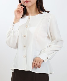 ASTORIA ODIER | ウエスト切替ペプラムブラウス(シャツ/ブラウス)