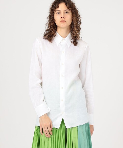 GABRIELA COLL GARMENTS シャツ 白 GABRIELA COLL GARMENTS【SOLBIATI LINEN SHIRT / Off White】 - faye