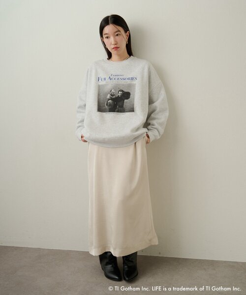 Omekashi（オメカシ）の「【GOOD ROCK SPEED】LIFE PC PHOTOスウェット（パーカー・レディース・グレー・FREE）」の8枚目の写真