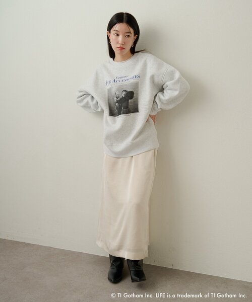 Omekashi（オメカシ）の「【GOOD ROCK SPEED】LIFE PC PHOTOスウェット（パーカー・レディース・グレー・FREE）」の9枚目の写真