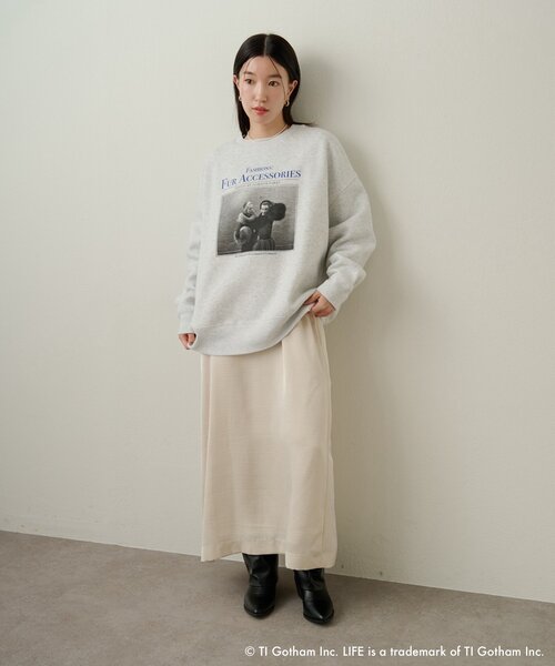 Omekashi（オメカシ）の「【GOOD ROCK SPEED】LIFE PC PHOTOスウェット（パーカー・レディース・グレー・FREE）」の11枚目の写真