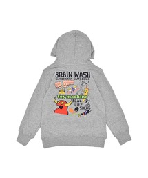 TOY　MACHINE（トイ　マシーン）の「TOY MACHINE/トイマシーン BRAIN WASH Paka キッズ パーカー 25A904-43（パーカー・キッズ）」