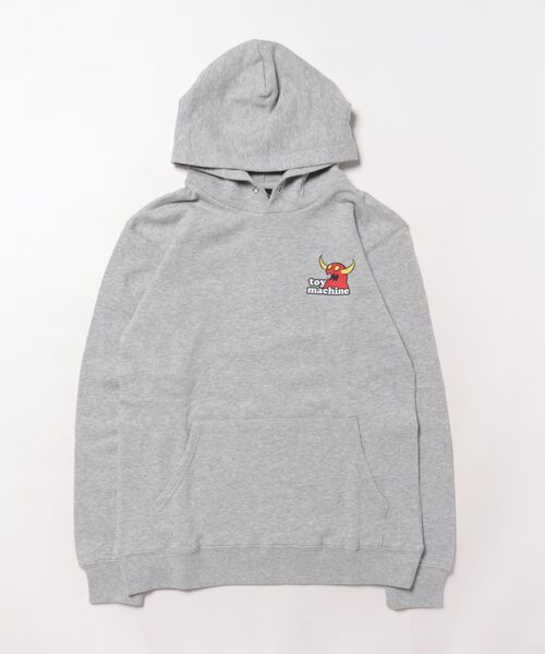 TOY　MACHINE（トイ　マシーン）の「TOY MACHINE/トイマシーン BRAIN WASH Paka キッズ パーカー 25A904-43（パーカー・キッズ・ブラック/ヘザーグレー・130cm/160cm/150cm/140cm）」の3枚目の写真