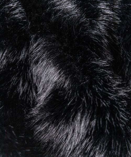 5color 】スタンドカラーフェイクファークロップドコート ／ stand