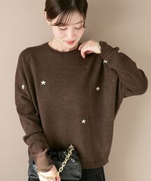 le.coeur blanc | スター刺繍ニットプルオーバー(ニット/セーター)