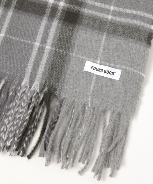 FOUND GOOD（ファウンドグッド）の「シンプルヤワラカマフラー2（マフラー・レディース・レッド系4/グリーン系4/グレー系5・FREE）」の6枚目の写真