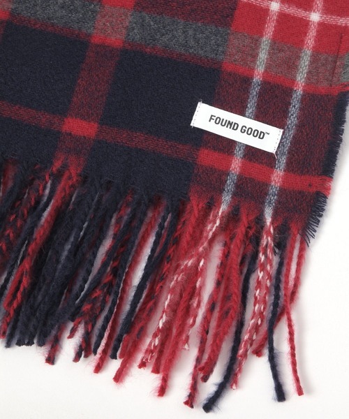 FOUND GOOD（ファウンドグッド）の「シンプルヤワラカマフラー2（マフラー・レディース・レッド系4/グリーン系4/グレー系5・FREE）」の9枚目の写真