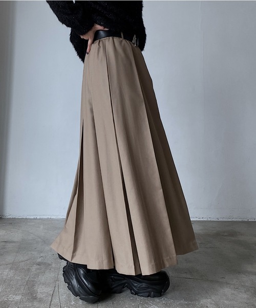 PAGEBOY（ページボーイ）の「ランダムプリーツスカート（スカート・レディース・ベージュ/ブラック/グレー・FREE）」の3枚目の写真