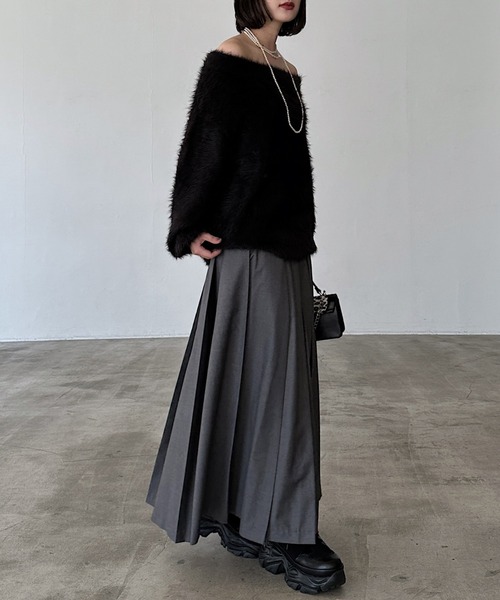 PAGEBOY（ページボーイ）の「ランダムプリーツスカート（スカート・レディース・ベージュ/ブラック/グレー・FREE）」の21枚目の写真