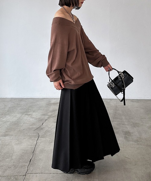 PAGEBOY（ページボーイ）の「ランダムプリーツスカート（スカート・レディース・ベージュ/ブラック/グレー・FREE）」の5枚目の写真