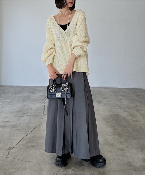 PAGEBOY（ページボーイ）の「ランダムプリーツスカート（スカート・レディース・ベージュ/ブラック/グレー・FREE）」の18枚目の写真