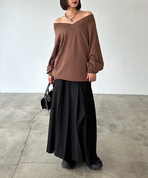 PAGEBOY（ページボーイ）の「ランダムプリーツスカート（スカート・レディース・ベージュ/ブラック/グレー・FREE）」の4枚目の写真