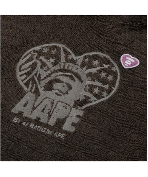 AAPE BY A BATHING APE(エーエイプバイアベイシングエイプ)の「AAPE MAIN PULLOVER HOODIE(パーカー・レディース・ライトブルー/グレー系その他2・SMALL/X-SMALL/XX-SMALL)」の4枚目の写真