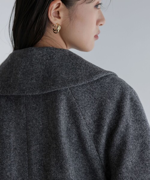 ウールモッサステンカラーコート ウールモッサステンカラー コート（ステンカラーコート）｜組曲