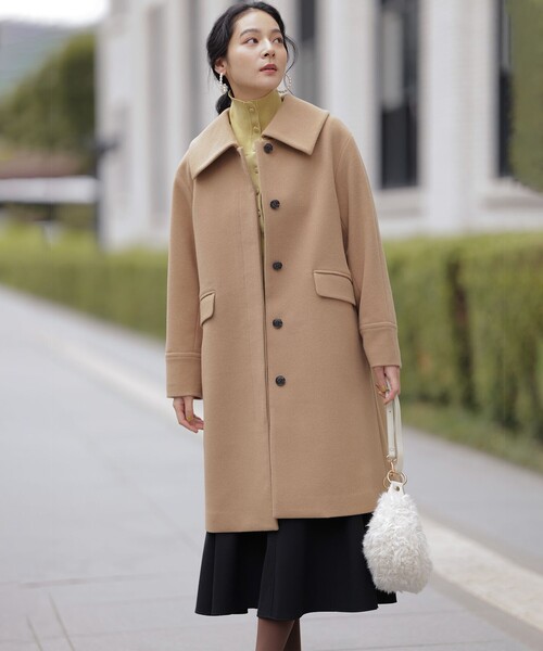 ウールモッサステンカラー コート（ステンカラーコート）｜組曲