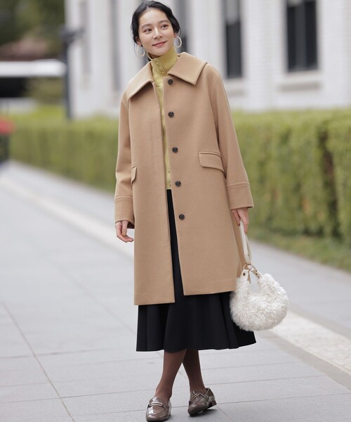 ウールモッサステンカラー コート（ステンカラーコート）｜組曲