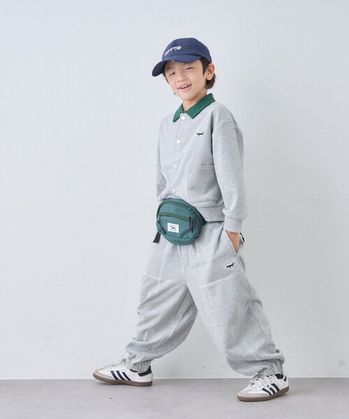 PENNEYS(ぺニーズ)の「【KIDS】【FOX×TYPY】配色襟付きワンポイント裏毛スナップカーディガン(カーディガン/ボレロ・キッズ・グレー/チャコールグレー/ネイビー・110/130/150)」の11枚目の写真