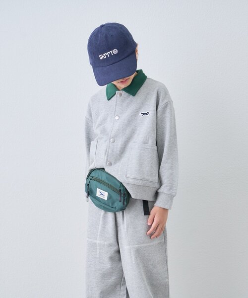 PENNEYS(ぺニーズ)の「【KIDS】【FOX×TYPY】配色襟付きワンポイント裏毛スナップカーディガン(カーディガン/ボレロ・キッズ・グレー/チャコールグレー/ネイビー・110/130/150)」の14枚目の写真