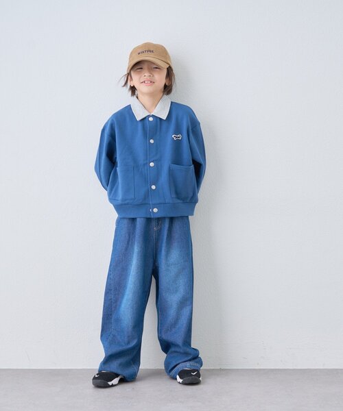 PENNEYS(ぺニーズ)の「【KIDS】【FOX×TYPY】配色襟付きワンポイント裏毛スナップカーディガン(カーディガン/ボレロ・キッズ・グレー/チャコールグレー/ネイビー・110/130/150)」の16枚目の写真
