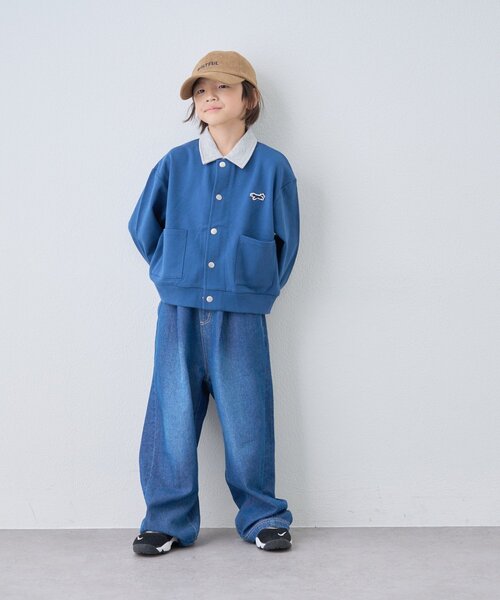 PENNEYS(ぺニーズ)の「【KIDS】【FOX×TYPY】配色襟付きワンポイント裏毛スナップカーディガン(カーディガン/ボレロ・キッズ・グレー/チャコールグレー/ネイビー・110/130/150)」の19枚目の写真