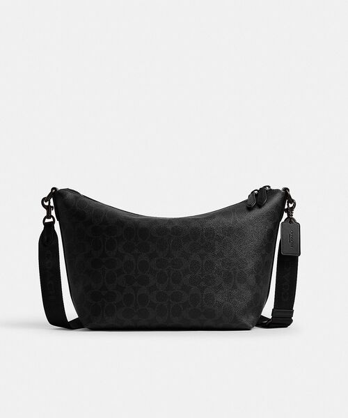 COACH（コーチ）の「トップ ジップ メッセンジャー バッグ・シグネチャー キャンバス（メッセンジャーバッグ・メンズ・ブラック系その他・ONE）」の4枚目の写真
