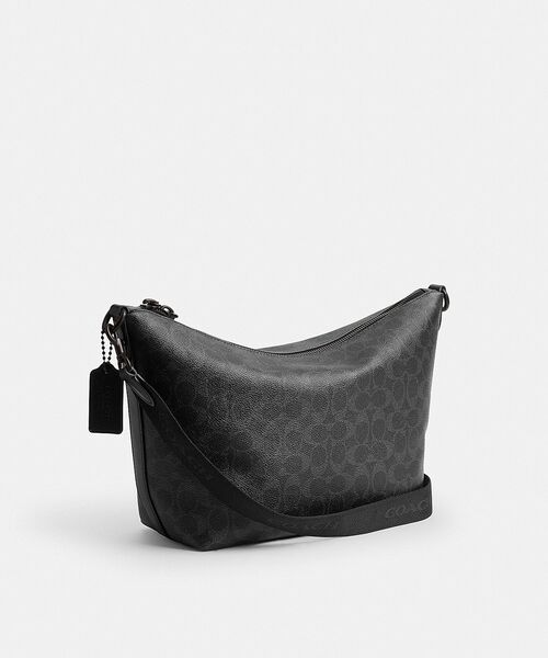 COACH（コーチ）の「トップ ジップ メッセンジャー バッグ・シグネチャー キャンバス（メッセンジャーバッグ・メンズ・ブラック系その他・ONE）」の5枚目の写真