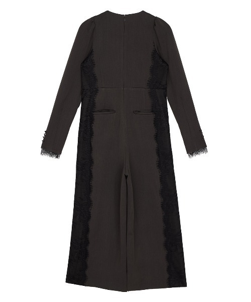 Ameri(アメリ)の「UND TAKE ON LACE ROMPERS(パンツドレス・レディース・ライム/ブラウン/チャコールグレー・TL/MEDIUM/SMALL/X-SMALL)」の9枚目の写真