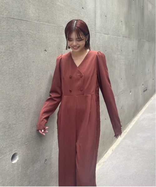 Ameri（アメリ）の「UND TAKE ON LACE ROMPERS（つなぎ/オールインワン