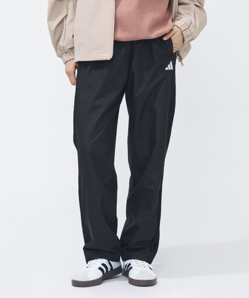 adidas（アディダス）の「アディダス adidas スリーストライプス ルーズフィット ウインドブレーカー パンツ（その他パンツ・レディース・ブラック/ネイビー/ブラック×ホワイト・S/M/L/XL）」の2枚目の写真