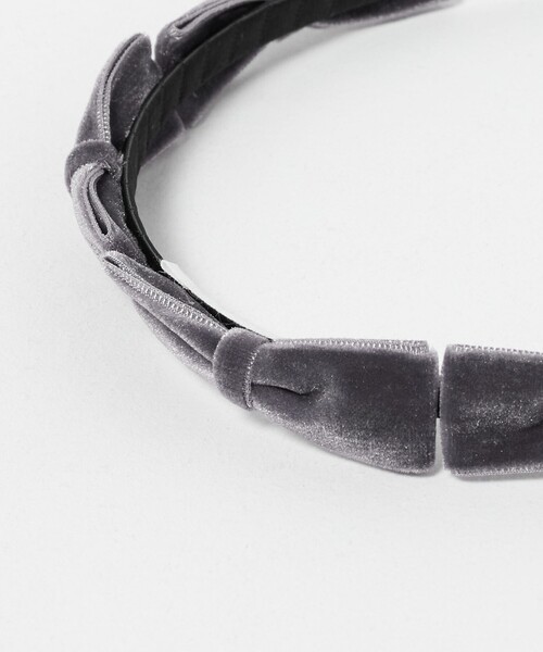 green label relaxing（グリーンレーベルリラクシング）の「＜MILK×SODA＞リボン カチューシャ / キッズ（カチューシャ・キッズ・ブラック/グレー系・FREE）」の5枚目の写真