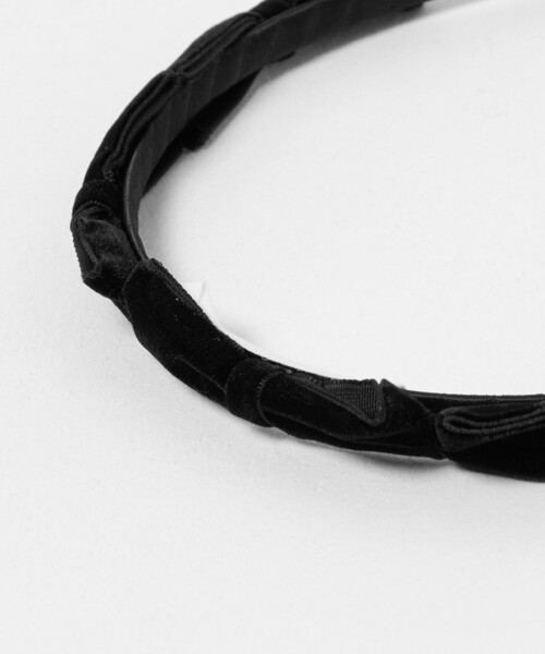 green label relaxing（グリーンレーベルリラクシング）の「＜MILK×SODA＞リボン カチューシャ / キッズ（カチューシャ・キッズ・ブラック/グレー系・FREE）」の7枚目の写真