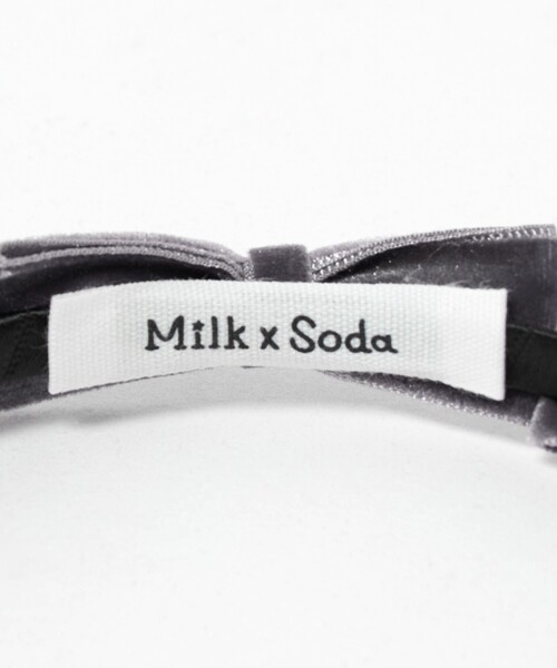 green label relaxing（グリーンレーベルリラクシング）の「＜MILK×SODA＞リボン カチューシャ / キッズ（カチューシャ・キッズ・ブラック/グレー系・FREE）」の8枚目の写真