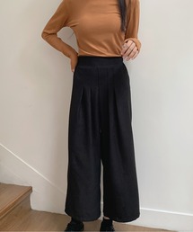 LUCPY（ラクピー）の「クラシックチェックタックワイドパンツ（その他パンツ）」