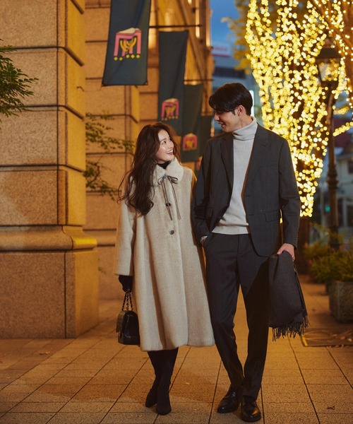 セール】フラッフィー シンセティック ファー コート ｜ アウター