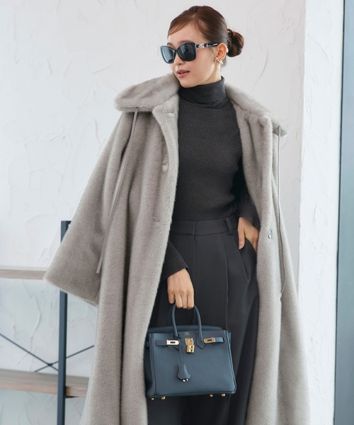 フラッフィー シンセティック ファー コート ｜ アウター / ファー