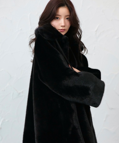 フラッフィー シンセティック ファー コート ｜ アウター / ファー