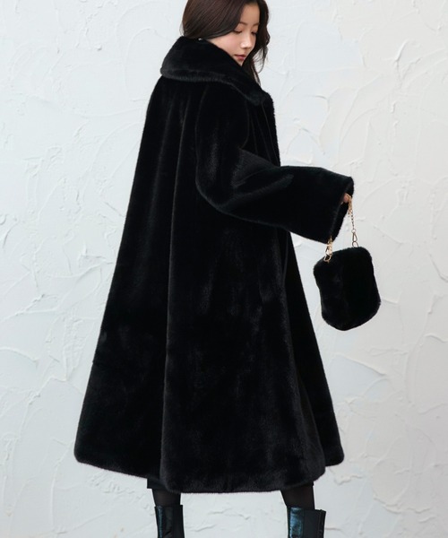 フラッフィー シンセティック ファー コート ｜ アウター / ファー